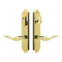 【中古】【未使用・未開封品】Riviera by fpl-ソリッド真鍮アクティブトリムのみレバーセットforマルチポイントロック、Schlageキー溝 ゴールド RIV-ACT-PVD