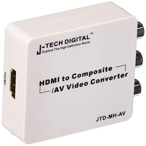 【中古】【未使用・未開封品】J-Tech Digital JTD-MH-AV Mini HDMI - コンポジット AV CVBS R/L HD ビデオコンバーター