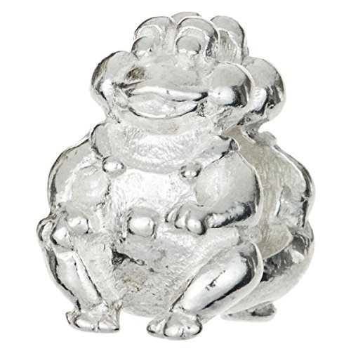 。925スターリングシルバーキュートFat Tree Frog Toadビーズ、ヨーロピアンチャームブレスレット