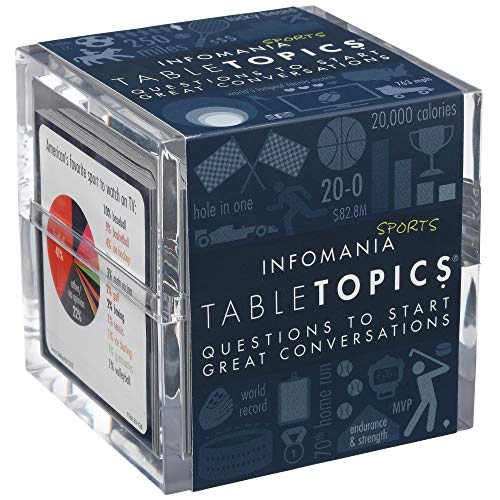 【中古】【未使用・未開封品】TABLETOPICS Infomania Sports: Questions to Start Great Conversations
