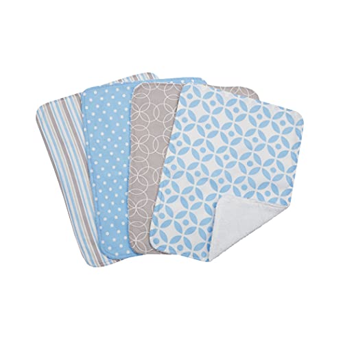 楽天AJIMURA-SHOP【中古】【未使用・未開封品】Trend Lab Bib Set, Blue, Logan, 4 Count by Trend Lab