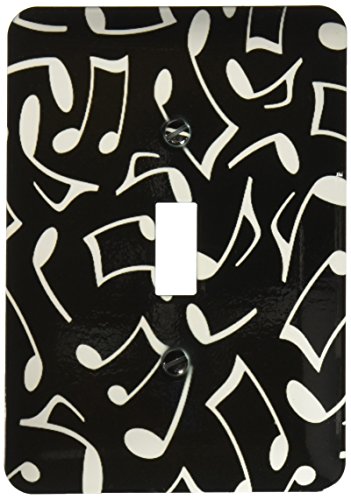 【中古】【未使用・未開封品】3drose LSP 165904?_ 1音楽ノートパターンブラックandホワイトライトスイ..