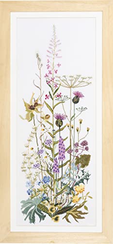 Wild Flowers On Aida Counted Cross Stitch Kit-17-3/4"X43-1/4" 16 Count (並行輸入品)