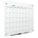 【中古】【未使用・未開封品】QRTGC2418F - Infinity Magnetic Glass Calendar Board by Quartet