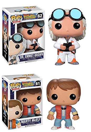 【中古】【未使用・未開封品】FunKo Funko Pop Vinyl Figure Back To The Future - Marty Mcfly & Doc Emmet Brown
