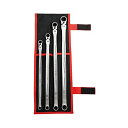 【中古】【未使用・未開封品】トネ(TONE) 超ロング首振ラチェットめがねレンチセット RMA400L ブラック 内容4点