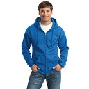 【中古】【未使用・未開封品】Port & Company Men's Big and Tall Full-Zip Hooded Sweatshirt