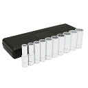 【中古】【未使用・未開封品】Urrea 5400Phm 1/2-Inch Blow Molded Case 12-Point Deep Drive Chrome...