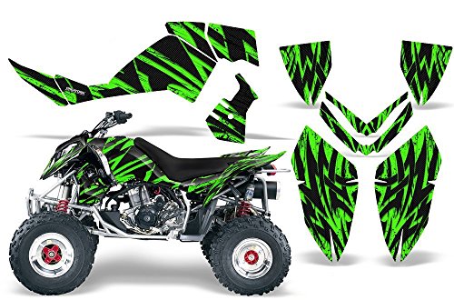 【中古】【未使用・未開封品】CreatorX グラフィックスキット デカール ステッカー Polaris Outlaw 450 500 525 Tribal Madness グリーン