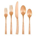 【中古】【未使用・未開封品】Hampton Forge Essenstahl Paris Titan 20-Piece Flatware Set, Hammered Copper, EFB89C20QT by Hampton Forge Essenstahl