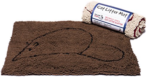 Dog Gone Smart Pet Products Dog Gone Smart Cat Litter Mat, 35-In by 26-In, Brown ブラウン 家猫 35 26 Inches
