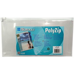 【中古】【未使用・未開封品】Itoya PolyZip アート&写真封筒 クリアフロントポケットとジッパー開閉 4 x 9インチ (AZ-4-9)