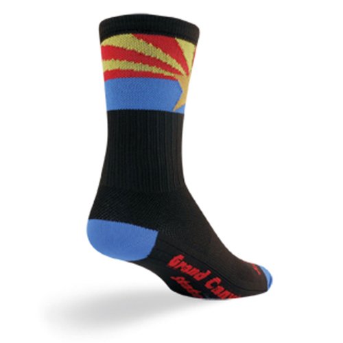 š̤ۡѡ̤ʡ(X-Large, AZ Flag) - SockGuy SGX 15cm AZ Flag Performance Cycling/Running Socks (AZ Flag - L/XL)