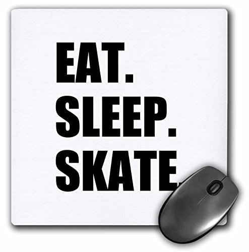 Rakuten - 【中古】【未使用・未開封品】3dRose Eat Sleep Skate - スケート愛好家 - 情熱的なスケーター - マウスパッド 8 x 8インチ (mp_180440_1)