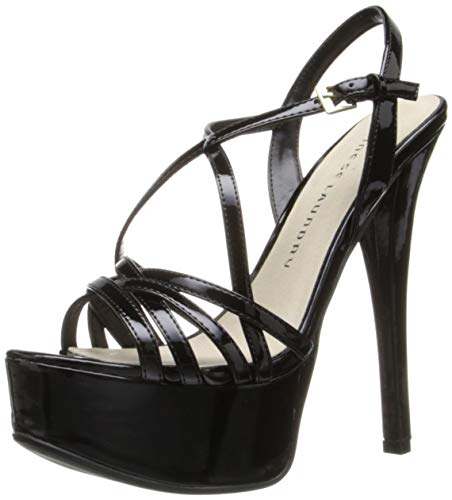 【中古】【未使用 未開封品】Chinese Laundry Women 039 s Teaser Platform Dress Sandal, Black Patent, 7 M US