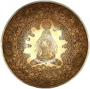 【中古】【未使用・未開封品】12 Inches Healing Mantra Carved Meditation Tibetan Singing Bowl, H...