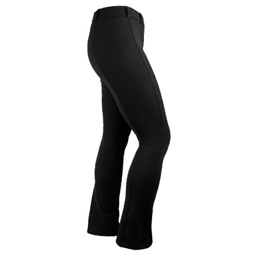 (Large, Black) - Irideon Ladies Wind Pro Boot Cut Breeches