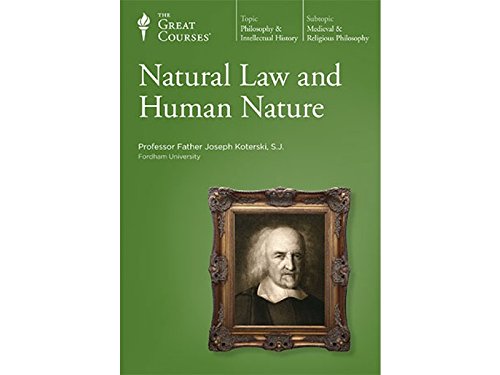 【中古】【未使用 未開封品】Natural Law and Human Nature (The Great Courses)