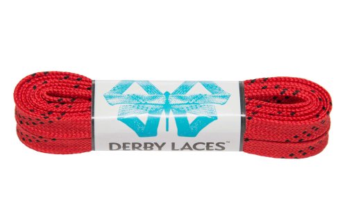 【中古】【未使用 未開封品】Red 60 Inch Waxed Skate Lace - Derby Laces for Roller Derby, Hockey and Ice Skates, and Boots by Derby Laces 並行輸入品