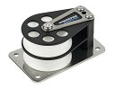 【中古】【未使用・未開封品】Schaefer 5シリーズ ダブルチークブロック アルミ製チーク ステンレススチールベース アルミシート