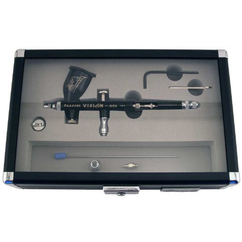 【中古】【未使用・未開封品】Paasche Airbrush Vision Gravity Feed Double Action Airbrush Set by Paasche Airbrush