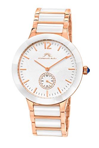 【中古】【未使用・未開封品】porsamo Bleu Clarissaステンレススチールwith Ceramic Inserts Rose Tone & White Women 's Watch 551?cclc