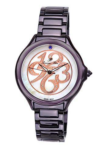 【中古】【未使用・未開封品】porsamo Bleu Paris Stainless Steel Plum Gunmetal Women 's Diamond Watch 132?CPAs