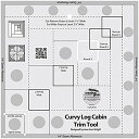 【中古】【未使用・未開封品】Creative Grids Non-Slip Curvy Log Cabin Trim Tool 8 in Finished Blocks by Creative Grids