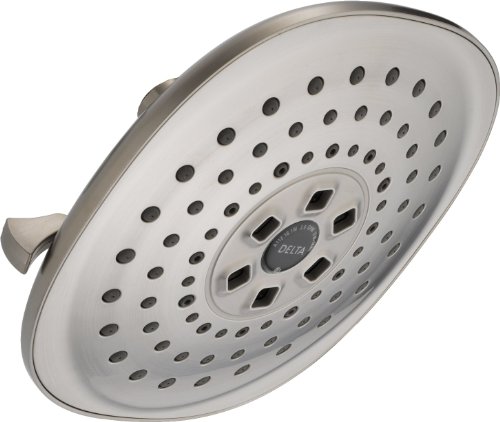 【中古】【未使用・未開封品】Delta 52686-SS 3 セッティング H2O キネティック コンテンポラリー レインカン シャワーヘッド ステンレス