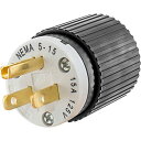 【中古】【未使用・未開封品】Hubbell 515SP Plug, 15A, 125V, Select-Spec, 5-15P, Black by Hubbell|詳細画像