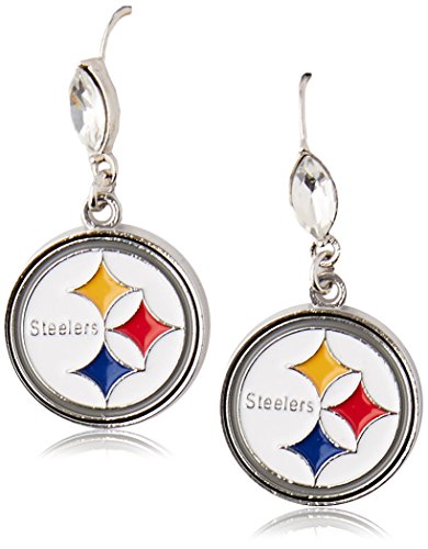 【中古】【未使用・未開封品】(Pittsburgh Steelers) - NFL Crystal Dangle Earrings