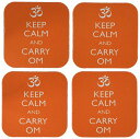 AJIMURA-SHOP㤨֡š̤ۡѡ̤ʡ3dRose cst_159552_1 Keep Calm and Carry Om Yoga Meditation Soft Coasters, Set of 4 by 3dRose [¹͢]פβǤʤ13,282ߤˤʤޤ