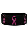 楽天AJIMURA-SHOP【中古】【未使用・未開封品】（5 Pack） - PinMart's Black- Breast Cancer Awareness Ribbon Wide Rubber Silicone Bracelet