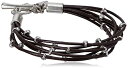 【中古】【未使用・未開封品】[ラッキーブランド]Lucky Brand Silver Leather Bracelet ブレスレット ジュエリー[並行輸入品]