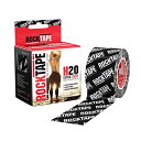【中古】【未使用・未開封品】ロックテープ(RockTape) キネシオロジーテープ エクストラスティッキー ブラックロゴ 伸縮性粘着テープ 5cm×5m 【日本...