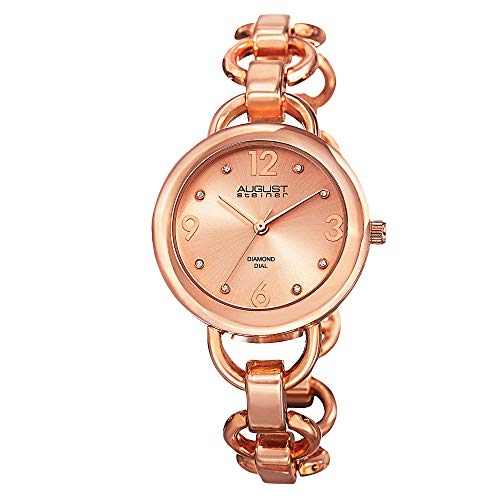 楽天AJIMURA-SHOP【中古】【未使用・未開封品】[女性用腕時計]August Steiner Women's AS8132RG Rose Gold-Tone Watch with Link Bracelet[並行輸入品]