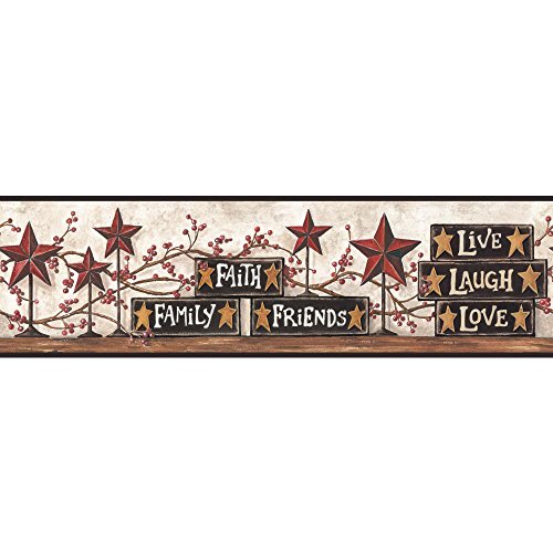 【中古】【未使用・未開封品】York Wallcoverings Cb5503bd Hearts And Crafts Iii Stars And Blocks O..