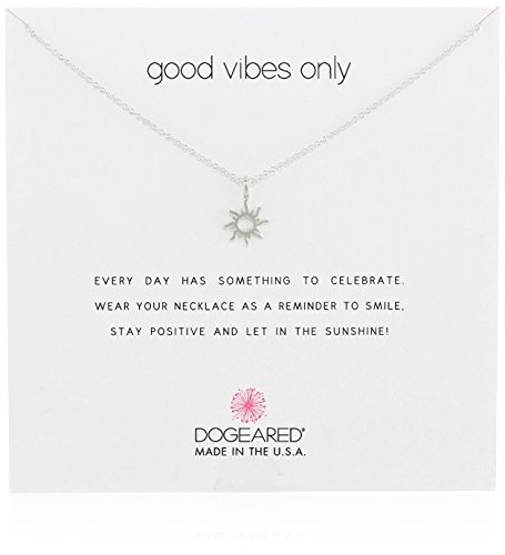 【中古】【未使用・未開封品】Dogeared Good Vibes Only Sun 太陽のペンダントネックレス 16インチ