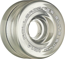 【中古】【未使用・未開封品】(57mm, Clear) - Rollerbones Art Elite 101A Competition Roller Skate Wheels (Set of 8)