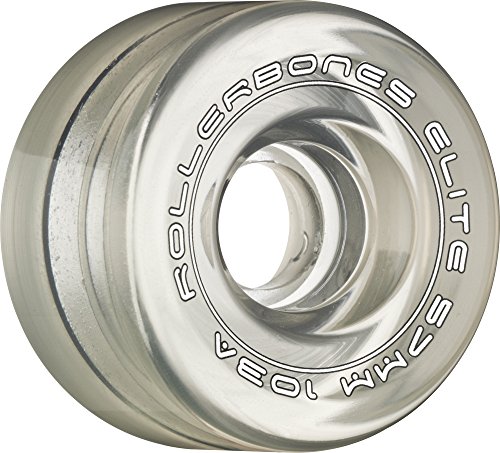 【中古】【未使用・未開封品】(62mm, Clear) - Rollerbones Art Elite 103A Competition Roller Skate Wheels (Set of 8)