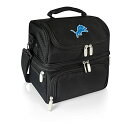 【中古】【未使用・未開封品】NFL Detroit Lionsデジタル印刷Pranzo Personal Cooler、ワンサイズ、ブラック