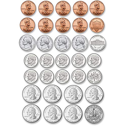 【中古】【未使用・未開封品】Math Die Cut Magnets U.S. Coins