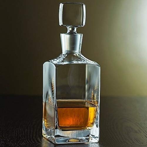 【中古】【未使用・未開封品】Denizli Spirits Old-Fashioned Whiskey Bottle Handmade Crystal Decanter 35 Oz - Lead Free by Denizli