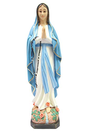 【中古】【未使用・未開封品】24.5?" Our Lady of Lourdes Virgin Mary Blessed母カトリックReligous Statue Sculpture Figure Made in Italy