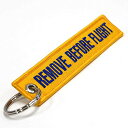 【中古】【未使用・未開封品】rotary13b1???Remove Before Flightキーチェーン???イエロー/ブルー