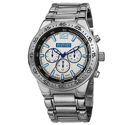 【中古】【未使用・未開封品】【並行輸入品】August Steiner Men's AS8128SS Analog Display Swiss Quartz Silver Watch【メーカー名】【メーカー型番】【ブランド名】August Steiner 腕時計, 海外ブランド 【商品説明】【並行輸入品】August Steiner Men's AS8128SS Analog Display Swiss Quartz Silver Watch【注意】こちらは輸入品となります。当店では初期不良に限り、商品到着から7日間は返品を 受付けております。こちらは当店海外ショップで一般の方から買取した未使用・未開封品です。買取した為、中古扱いとしております。他モールとの併売品の為、完売の際はご連絡致しますのでご了承ください。ご注文からお届けまで1、ご注文⇒ご注文は24時間受け付けております。2、注文確認⇒ご注文後、当店から注文確認メールを送信します。3、当店海外倉庫から当店日本倉庫を経由しお届けしますので10〜30営業日程度でのお届けとなります。4、入金確認⇒前払い決済をご選択の場合、ご入金確認後、配送手配を致します。5、出荷⇒配送準備が整い次第、出荷致します。配送業者、追跡番号等の詳細をメール送信致します。6、到着⇒出荷後、1〜3日後に商品が到着します。　※離島、北海道、九州、沖縄は遅れる場合がございます。予めご了承下さい。お電話でのお問合せは少人数で運営の為受け付けておりませんので、メールにてお問合せお願い致します。営業時間　月〜金　10:00〜17:00お客様都合によるご注文後のキャンセル・返品はお受けしておりませんのでご了承下さい。