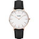 【中古】【未使用・未開封品】CLUSE CL18008 ROSE GOLD WHITE/BLACK WATCHES LA BOHEME レディース 腕時計 プレゼント 時計 クルース