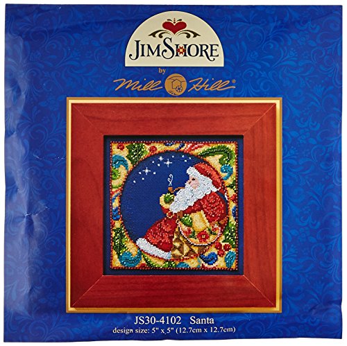 【中古】【未使用・未開封品】Jim Shore Santa Counted Cross Stitch Kit-5"X5" 18 Count (並行輸入品)