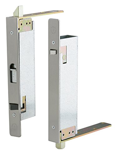 Ives FB61P US32D Constant Latching Flush Bolts for Wood Door, Pair of Top and Bottom Bolts, Satin Stainless Steel Finish by IVES