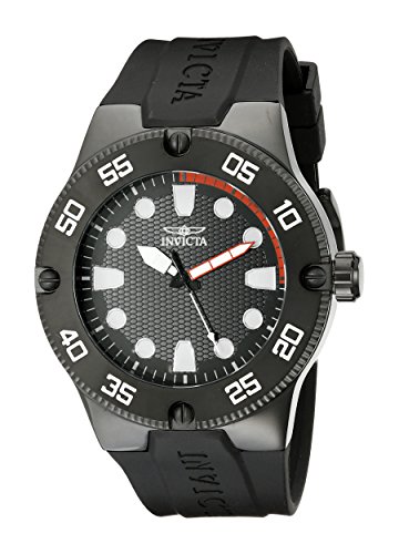 【中古】【未使用・未開封品】[インビクタ] 腕時計 Pro Diver 石英 52mm ケース ブラック シリコーンストラップ ブラックダイヤル 18026 メンズ [並行輸入品] 1